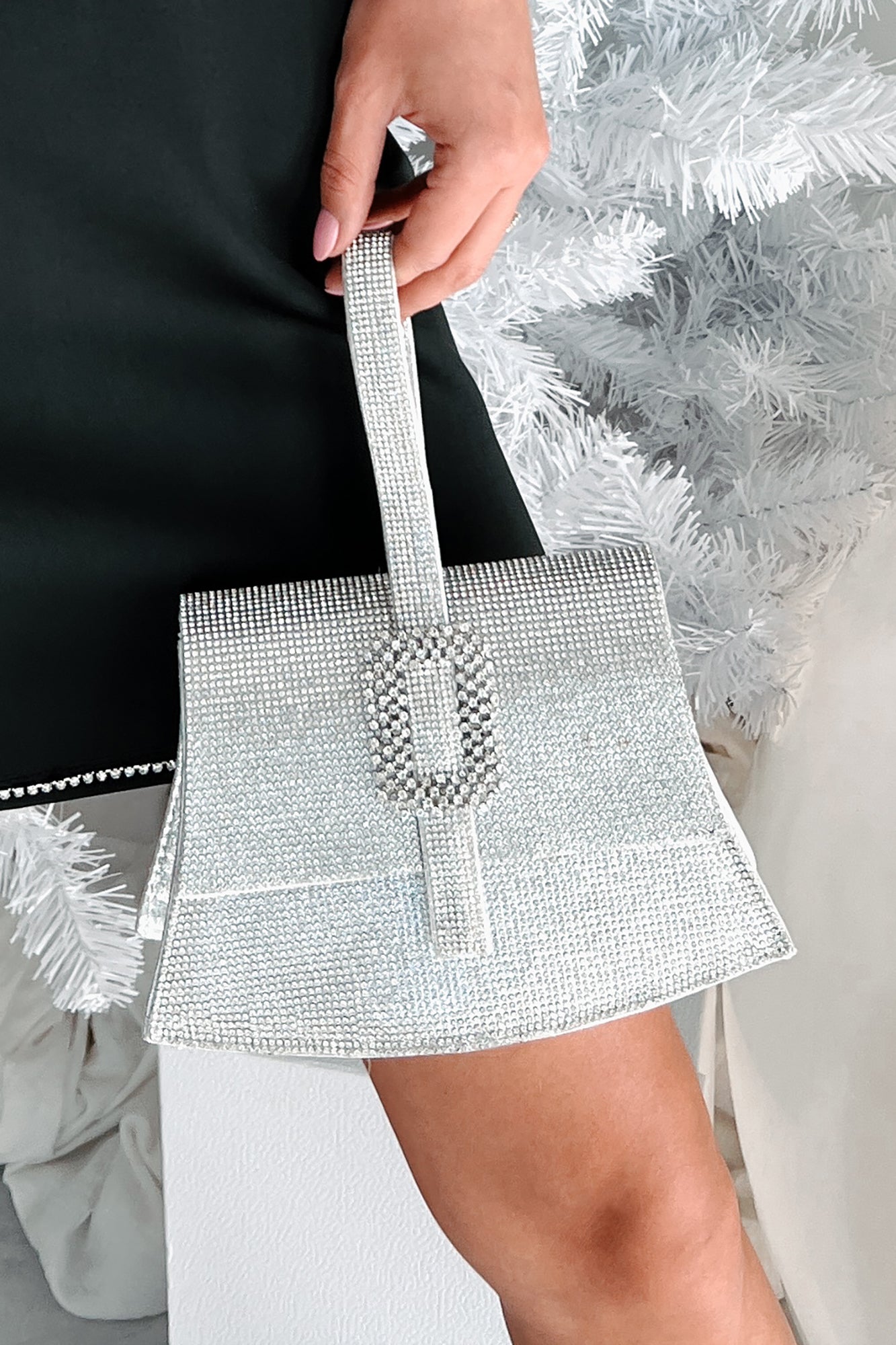 Silver wrist bag Clearance