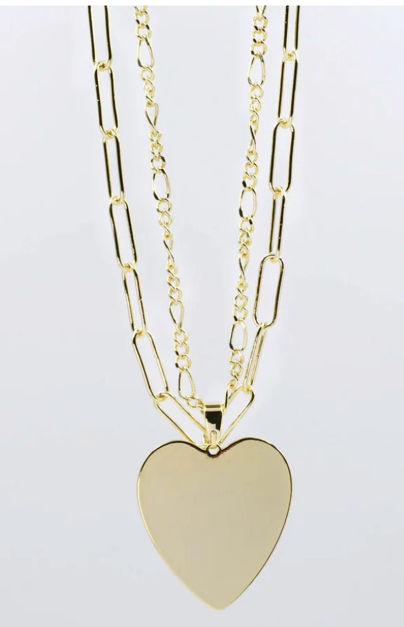 PREORDER Whimsical Love Double Chain Necklace (Gold) - NanaMacs