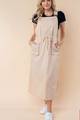 PREORDER Maysen Overall Dress (Ecru) - NanaMacs