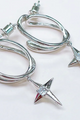 Shooting Stars Diamond Star Earrings (Silver) - NanaMacs
