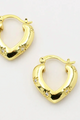 PREORDER Stars Intersect Dome Star Hoop Earrings (Gold) - NanaMacs