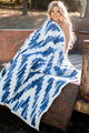 Doorbuster The Snuggle Is Real Fuzzy Throw Blanket (Blue Multi) - NanaMacs