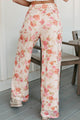 The Tropical Type Floral Printed Fishnet Pants (Multi) - NanaMacs