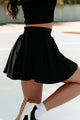 Coming In Clutch Reversible Shrug Top & Skirt Set (Black) - NanaMacs