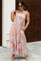 Brunch In Bali Tie-Shoulder Paisley Maxi Dress (Multi) - NanaMacs