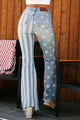 Never Ending Pride Stars and Stripes Judy Blue Flare Jeans (Medium-Light) - NanaMacs