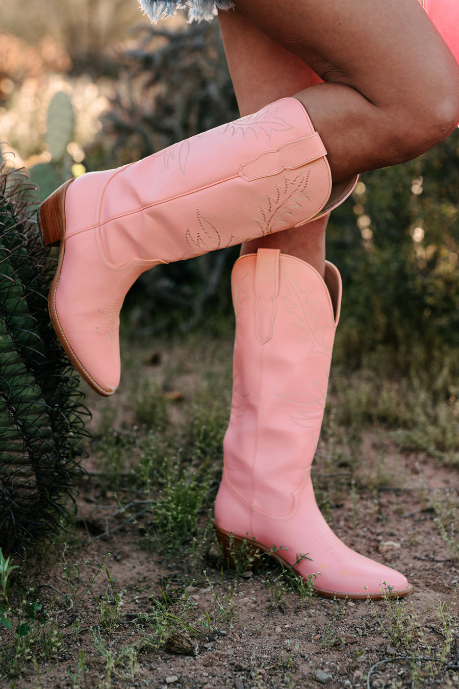 City Slicker Cowboy Boots (Pink) - NanaMacs