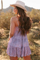 In A Lavender Haze Sequin Tiered Babydoll Dress (Lavender) - NanaMacs