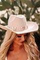 Unapologetic Grace Butterfly Detailed Cowboy Hat (Beige) - NanaMacs