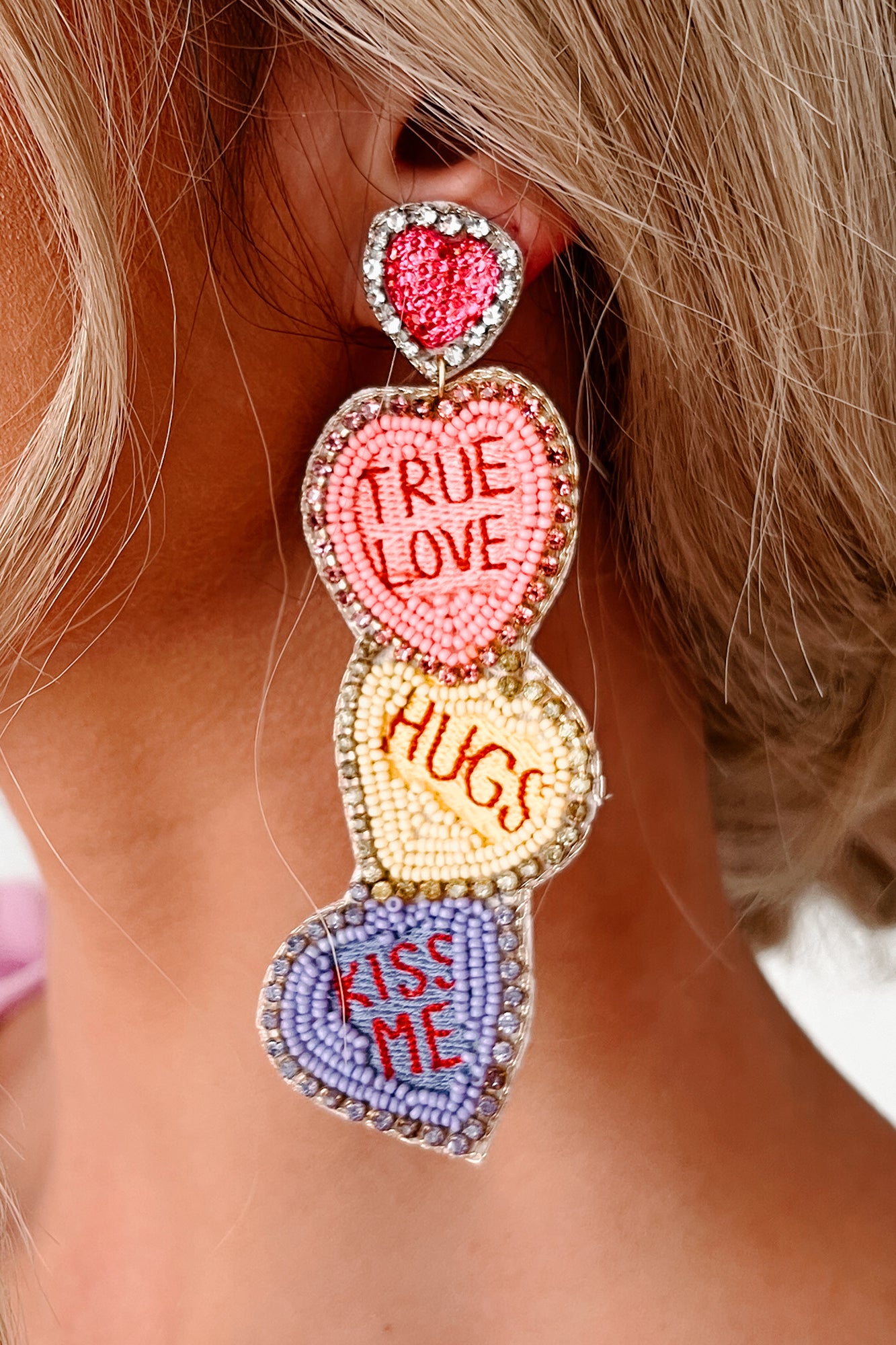 Candy hot sale heart earrings