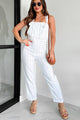 A Summer To Remember Striped Overall Jumpsuit (White/Blue) - NanaMacs