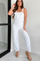 A Summer To Remember Striped Overall Jumpsuit (White/Blue) - NanaMacs
