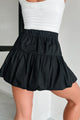 Total Infatuation Bubble Hem Mini Skirt (Black) - NanaMacs