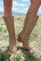PREORDER Glitzy Livin' Rhinestone Boots (Gold Rhinestones) - NanaMacs