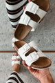 I Know I'm Right Woven Double-Strap Sandals (Ivory/Raffia) - NanaMacs