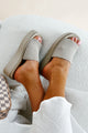 Farley Knit Strap Platform Sandal (Light Stone) - NanaMacs
