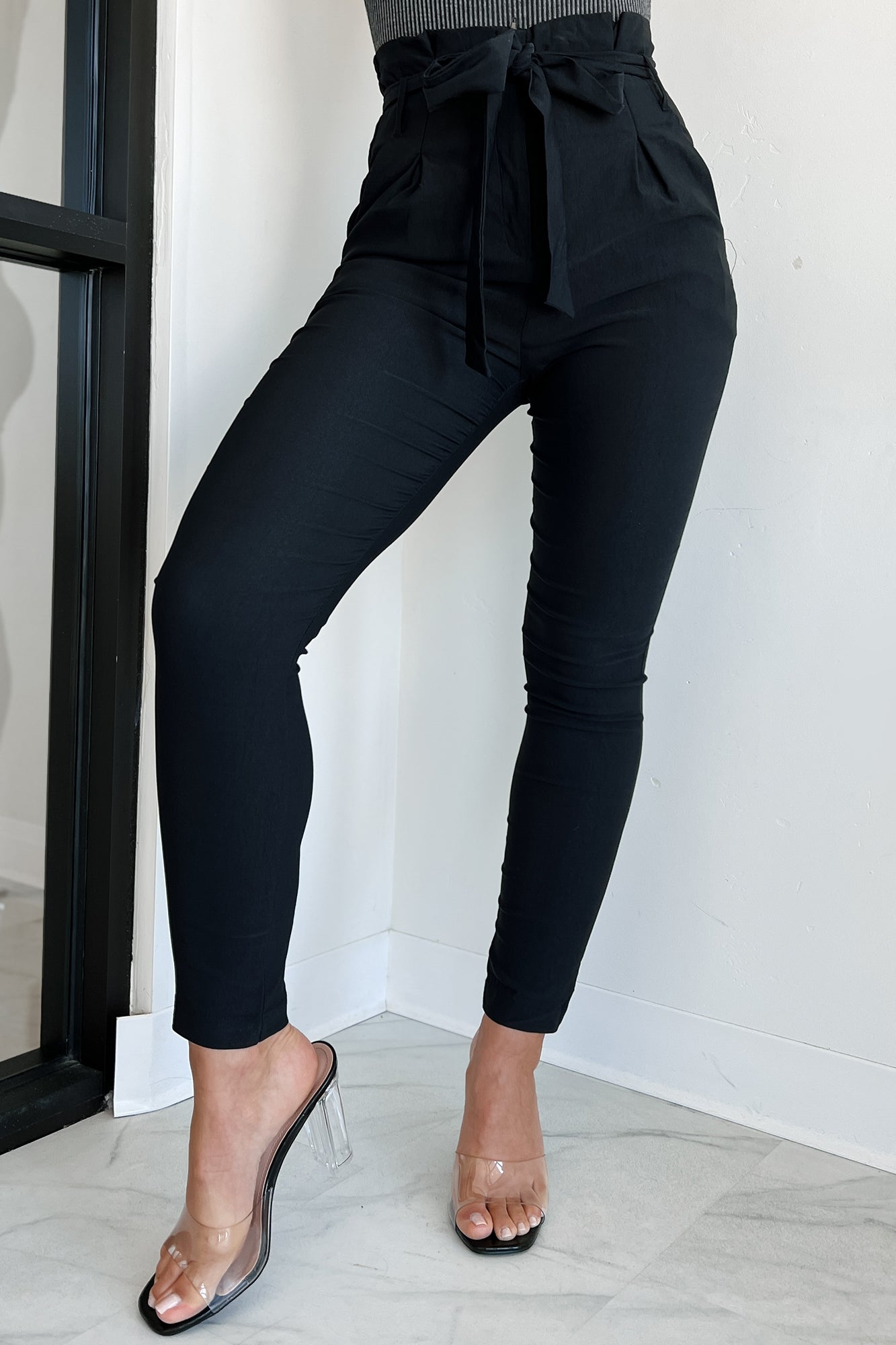 Marketing Strategies High Waist Skinny Pants (Black) - NanaMacs