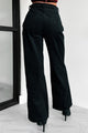 PNW Casual High Waisted Corduroy Pants (Black) - NanaMacs