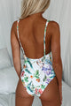 Catching The Current Ring Detail Floral One Piece Swimsuit (Floral) - NanaMacs