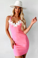 Party Never Ends Lace & Bow Detailed Mini Dress (Pink) - NanaMacs