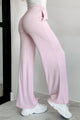 All Tuckered Out Ribbed Lounge Pants (Cool Pink) - NanaMacs