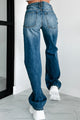 Renton High Rise Button Fly 90's Distressed Kancan Flare Jeans (Medium) - NanaMacs