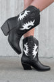 Lasso Your Heart Cowboy Boots (Black) - NanaMacs