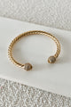 It's Giving Perfection Twisted Rope Cuff Bracelet (Gold) - NanaMacs
