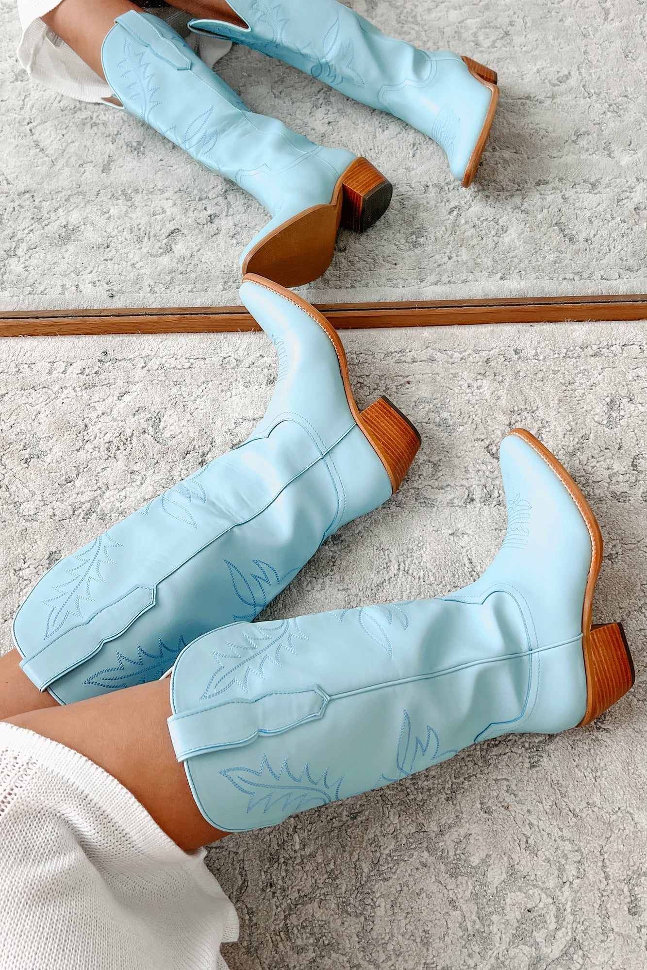 City Slicker Cowboy Boots (Blue) - NanaMacs