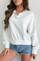 Adventure Of A Lifetime Collared Snap-Button Top (Off White) - NanaMacs