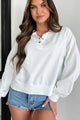 Adventure Of A Lifetime Collared Snap-Button Top (Off White) - NanaMacs