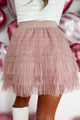 Twirly Girly Tiered Tulle Mini Skirt (Blush) - NanaMacs