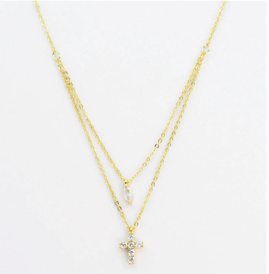 PREORDER Petite Serenity Layered Necklace (Gold) - NanaMacs