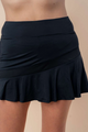 PREORDER Edwina Ruffle Mesh Tennis Skirt (Black) - NanaMacs