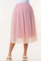 PREORDER Ballet Baby Beaded Pearl Tulle Midi Skirt (Blush) - NanaMacs