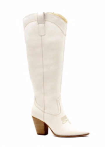 Unforgettable Memories Tall Western Boots (White) - NanaMacs