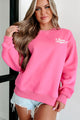 "Space Cowgirl" Double-Sided Graphic Crewneck (Hot Pink) - NanaMacs