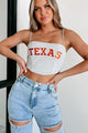 That's My Team Embroidered Corset Top (Texas) - NanaMacs