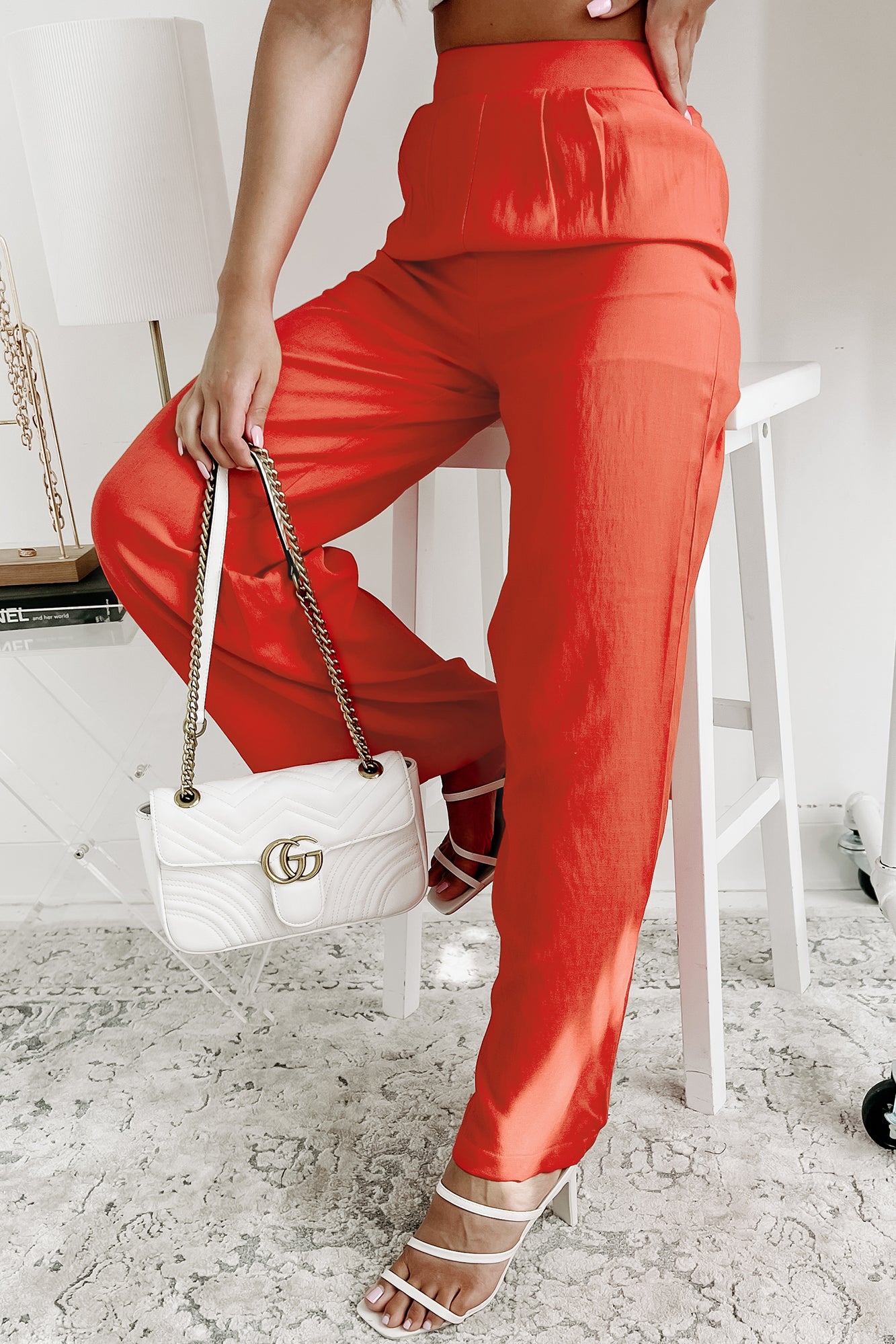 Days Of Gratitude Wide Leg Pants (Red)