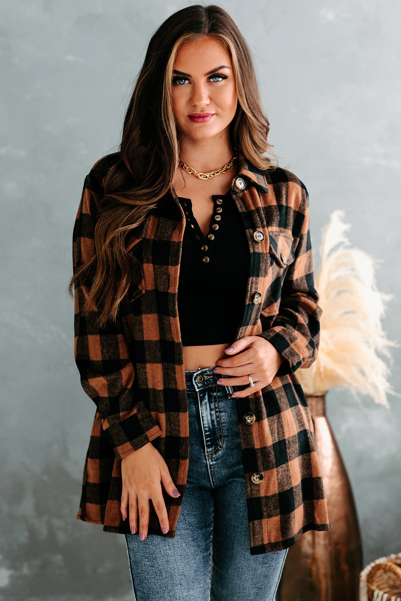 Inside-Out Reversible Plaid Shacket Xs | Kittenish