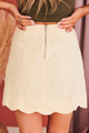 Study Date Embroidered Mini Skirt (Oatmeal) - NanaMacs