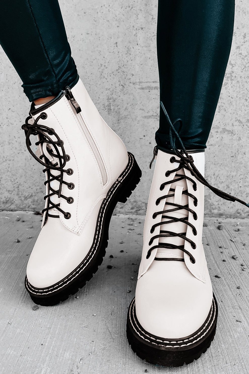 Trend Alert: Combat Boots  Combat boot outfit, White combat boots