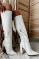 Milla Knee High Billini Boots (Ivory Scale) - NanaMacs