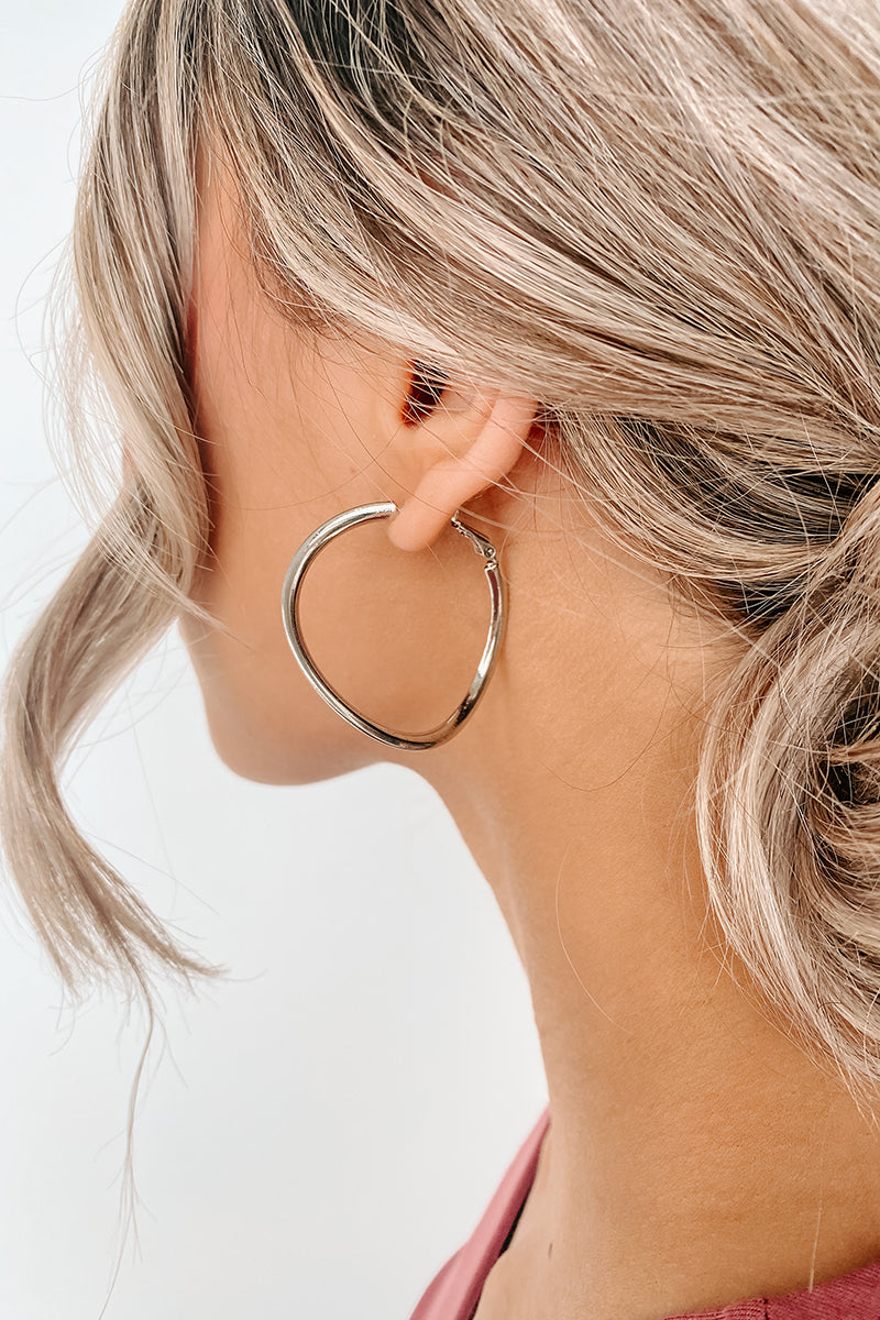 Spring Favorites Hoop Earrings (Silver) - NanaMacs