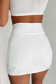 Spend The Day Active Mini Skirt (White) - NanaMacs