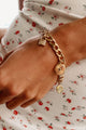 Big Spender Charm Bracelet (Gold) - NanaMacs
