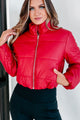 Where It All Ends Cropped Puffer Jacket (Red) - NanaMacs
