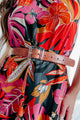 Winslow Croc Embossed Resin Buckled Belt (Tan) - NanaMacs