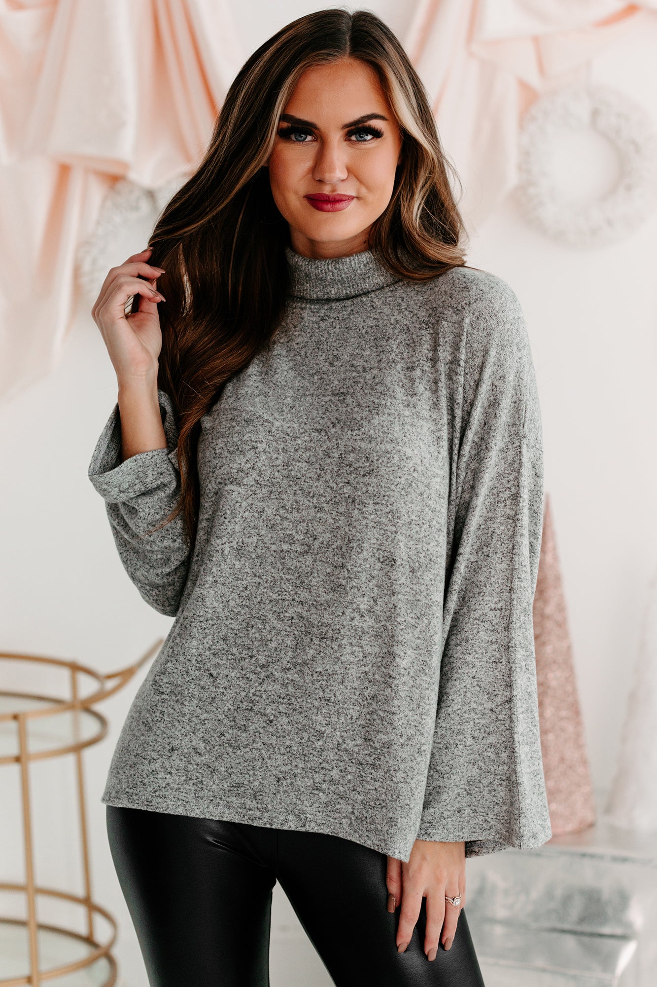 Heather on sale gray turtleneck