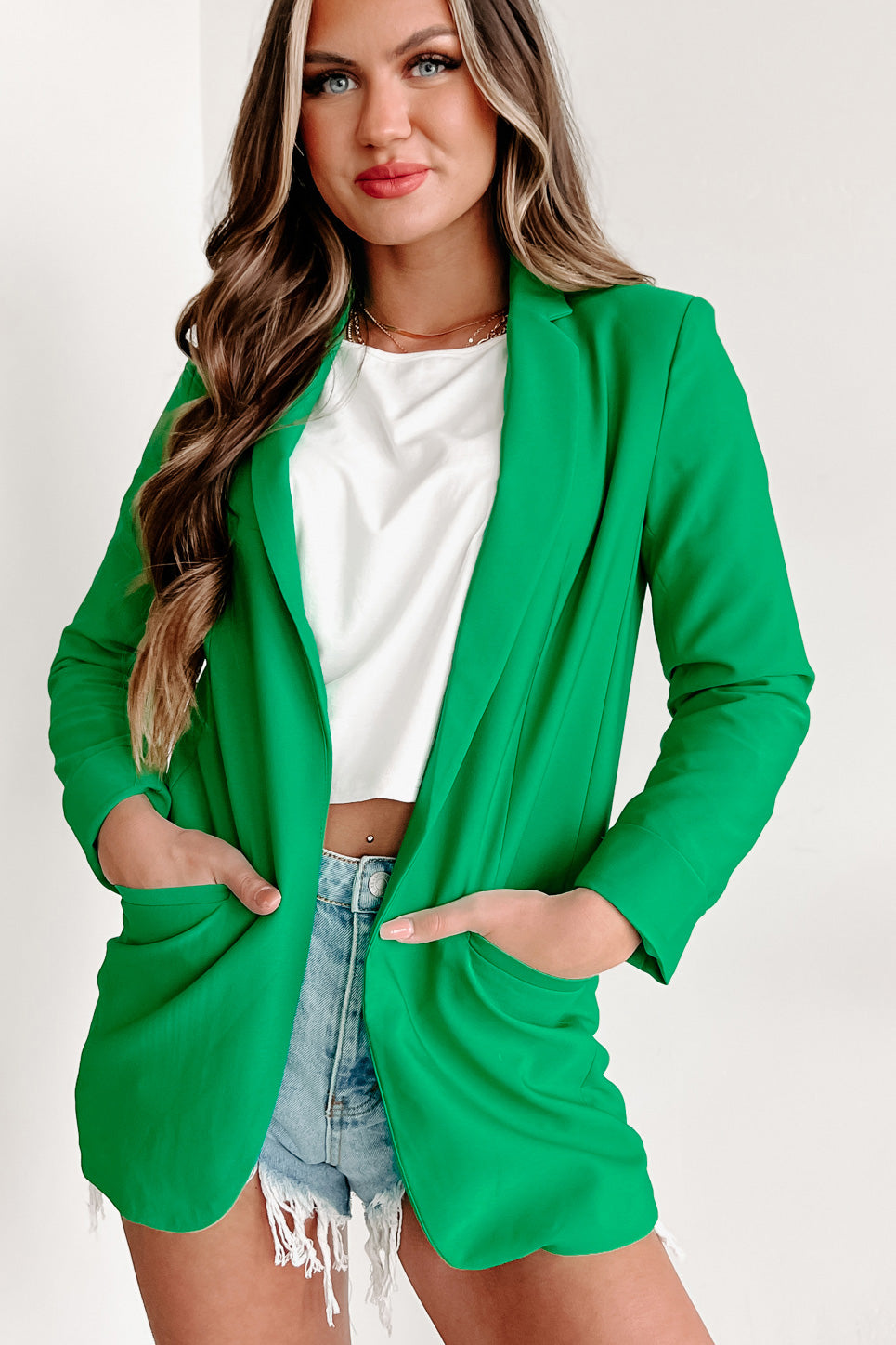 Kelly green outlet blazer